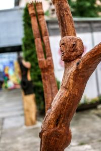Holz Skulpturen Berlin Friedrichshagen. Wolfgang Ramisch